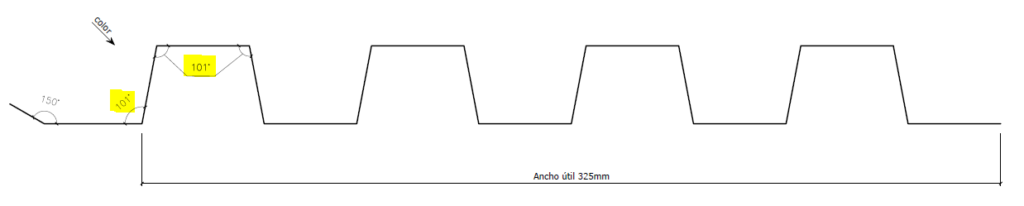 Croquis de Perfil Menorca modificado - Perfil Menorca M - TAS